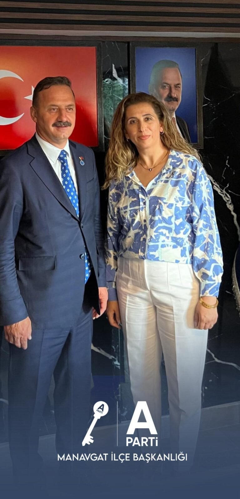 Anahtar Partisine Kadın Başkan                                         Gül Adviye Özden İlçe Başkanı Oldu